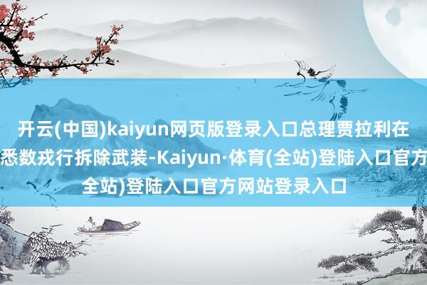 开云(中国)kaiyun网页版登录入口总理贾拉利在要津技术条件悉数戎行拆除武装-Kaiyun·体育(全站)登陆入口官方网站登录入口